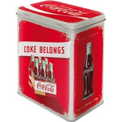 Cutie de depozitare metalica - Coca Cola L